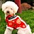 voordelige Hondenkleding-kat hond jas trui sweatshirt geborduurde mode nieuwe jaar outdoor winter hond kleding puppy kleding hond outfits geel rood sweatshirts voor meisje en jongen hond polar fleece katoen xs s ml xl