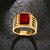 olcso Divatos gyűrű-Band Ring Aranyozott Rozsdamentes acél Strassz Arannyal bevont hölgyek Személyre szabott Ázsiai 7 8 9 10 11 / Férfi / Hamis gyémánt / Férfi