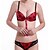 preiswerte BHs-Damen Komplett bedeckend BH &amp; Höschen Sets Push-Up Nylon Purpur Rot