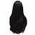 abordables Pelucas sintéticas de moda-Pelucas sintéticas Recto Kardashian Corte asimétrico Peluca Larga Negro Pelo sintético Mujer Entradas Naturales Negro