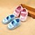 Χαμηλού Κόστους Μωρουδιακά Παπούτσια-Κοριτσίστικα-Χωρίς Τακούνι-Καθημερινό-Επίπεδο ΤακούνιΠανί-Μπλε Ροζ