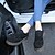 baratos Sapatos Oxford de mulher-Feminino Sapatos Microfibra Inverno Conforto Oxfords Caminhada Plataforma Ponta Redonda Dedo Fechado Cadarço Para Casual Preto Cinzento