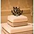 preiswerte Tortenfiguren-Tortenfiguren &amp; Dekoration Klassisch Monogramm Acryl Hochzeit mit Blume 1 pcs Geschenkbox