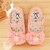 abordables Chaussures filles-Fille Chaussures Similicuir Eté Ballerine / Chaussures Lumineuses Ballerines Fleur pour Bébés (0-9m) Blanc / Rose