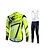 cheap Men&#039;s Clothing Sets-Fastcute Men&#039;s Unisex Cycling Jersey with Bib Tights Long Sleeve Mountain Bike MTB Road Bike Cycling Winter Black Fashion Plus Size Bike Jersey Tights Bib Tights Lycra Polyester 3D Pad Breathable