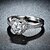 Χαμηλού Κόστους Μοδάτο Δαχτυλίδι-Γυναικεία Band Ring Cubic Zirconia High Crystal Ασημί 18Κ Επίχρυσο Ασήμι Στερλίνας Ζιρκονίτης Εξατομικευόμενο Βίντατζ Μοντέρνα Γάμου Πάρτι Κοσμήματα Υποαλλερικό