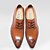 baratos Sapatos Oxford para Homem-Homens Sapatos formais Couro Primavera / Outono / Inverno Negócio Oxfords Preto / Marron / Vinho / Casamento / Festas &amp; Noite / Sapatos de couro / Sapatos de vestir