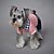 abordables Ropa para perro-Perro Mono Invierno Ropa para Perro Azul Rosa Disfraz Vaqueros Algodón Bloques Moda XS S M L XL