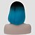 preiswerte Kostümperücke-Cosplay Perücken Synthetische Perücken Perücken Perücke Kurz Blau Synthetische Haare Damen Blau