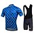 cheap Men&#039;s Clothing Sets-Fastcute Men&#039;s Short Sleeve Cycling Jersey with Bib Shorts Polyester Lycra Black Plus Size Bike Bib Shorts Jersey Bib Tights Breathable 3D Pad Quick Dry Sweat-wicking Sports Herringbone Mountain Bike