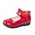 זול נעלי בנות-נעלי ספורט-PU-להאיר נעליים-אדום אלמוג-יומיומי-עקב שטוח