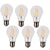 abordables Ampoules électriques-6pcs 4 W Ampoules à Filament LED 400 lm E26 / E27 A60(A19) 4 Perles LED COB Imperméable Décorative Blanc Chaud Blanc Froid 220-240 V / 6 pièces / RoHs