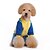 billiga Hundkläder-Hund Jumpsuits Hundkläder Tecknat Ros Blå Manchester Cotton Kostym Till Vår &amp; Höst Vinter Herr Dam Ledigt / vardag