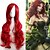 billiga Kostymperuk-syntetisk peruk cosplay peruk kropp våg kropp våg peruk lång mycket lång rött syntetiskt hår dam röd halloween peruk