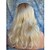 cheap Older Wigs-Synthetic Wig Body Wave Style With Bangs Lace Front Wig Blonde Blonde Synthetic Hair Women&#039;s Dark Roots Side Part Blonde Wig Long