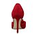 baratos Sapatos de Salto Alto de mulher-Mulheres Sapatos Flanelado Verão Saltos Salto Agulha Pérolas Vermelho / Rosa claro / Khaki