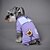 abordables Vêtements pour chiens-Chat Chien Combinaison-pantalon Pyjamas Nœud papillon Décontracté / Quotidien Hiver Vêtements pour Chien Violet Rose Vert Costume Coton XS S M L XL