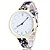 baratos Relógios da Moda-Mulheres Infantil Relógio de Moda Relógio de Pulso Quartzo / Couro Banda Flor Leopardo Preta Branco Azul Dourada Rosa