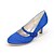 abordables Zapatos de boda-Mujer Seda Primavera / Verano Tacones Tacón Stiletto Azul / Champaña / Marfil / Boda / Fiesta y Noche