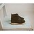 ieftine Pantofi Fetițe-Unisex Pantofi Piele de Căprioară Toamnă Cizme de Combat Cizme Plimbare Bandă Magică pentru Negru / Gri / Maro