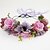 cheap Headpieces-Women&#039;s / Flower Girl&#039;s Fabric Headpiece-Wedding / Special Occasion / Casual / Outdoor Wreaths 1 Piece Clear