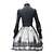 billiga Lolitaklänningar-Söt Lolita Lolita Dam Kjolar Cosplay Svart Ärmlös Medium längd Kostymer