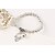 abordables Bijoux Religieux-Bracelet à Perles Homme Femme Cristal Cristal Punk Bracelet Bijoux Argent Forme de Cercle pour Quotidien Décontracté