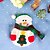 abordables Decoraciones navideñas-4pcs cuchillo muñeco de nieve y bolsas de horquilla decoraciones de mesa de Navidad