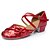 baratos Sapatos de Dança Latina-Mulheres Sapatos de Dança Latina Paetês Fivela Salto Salto Personalizado Personalizável Sapatos de Dança Vermelho / Fúcsia / Espetáculo