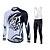preiswerte Herrenbekleidungs-Sets-Fastcute Men&#039;s Long Sleeves Cycling Jersey Bike Clothing Suits, 3D Pad, Thermal / Warm, Quick Dry, Fleece Lining, Breathable,