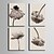 cheap Prints-E-HOME® Stretched Canvas Art Withered Flowers Decoration Painting  Set of 4
