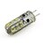 billige LED-lys med to stifter-g4 led bi-pin lysrør 24 led perler smd 3014 dekorative varm hvid / kold hvid 12 v / 1 stk / rohs