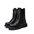 baratos Botas para Homem-Homens Couro Ecológico Primavera / Outono Conforto Botas Antiderrapante Marron / Preto / Cadarço