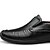 baratos Sapatilhas e Mocassins para Homem-Homens Pele Primavera / Outono Conforto Mocassins e Slip-Ons Caminhada Antiderrapante Marron / Preto / Ao ar livre