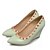 abordables Tacones de mujer-Mujer Zapatos Sintético Cuero Patentado Semicuero Primavera Verano Otoño Confort Innovador Pump Básico Tacones Paseo Tacón Cuña Pedrería