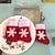 voordelige Kerstdecoraties-12 stks kerst sokken kerst sneeuwvlokken sokken servies sets kerst mes en vork tassen