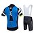 tanie Męskie zestawy odzieżowe-Fastcute Męskie Damskie Krótki rękaw Koszulka i szorty z szelkami na rower Rower Szelkach Rajstopy szelkach Koszulka Zestawy odzieży, 3D