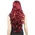 preiswerte Trendige synthetische Perücken-Synthetische Perücken Große Wellen Große Wellen Perücke Lang Burgund Synthetische Haare Damen Rot