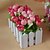 preiswerte Künstliche Blume-Künstliche Blumen 1 Ast Simple Style Rosen Tisch-Blumen