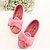 cheap Girls&#039; Shoes-Girls&#039; Shoes PU(Polyurethane) Spring / Fall Flats Bowknot for Yellow / Fuchsia / Pink