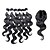 baratos Uma embalagem de cabelo-Cabelo Indiano Onda de Corpo Cabelo Humano Trama do cabelo com Encerramento Tramas de cabelo humano Extensões de cabelo humano