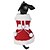 preiswerte Hundekleidung-Katze Hund Kleider Winter Hundekleidung Rot Kostüm Polar-Fleece Schleife Weihnachten XS S M L XL XXL