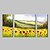 cheap Oil Paintings-Oil Painting Decoration Abstract Landscape Hand Painted Canvas with Stretched Framed - Set of 3