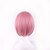 halpa Räätälöidyt peruukit-Synteettiset peruukit Suora Suora Peruukki Vaaleanpunainen Lyhyt Pinkki Synteettiset hiukset Naisten Vaaleanpunainen