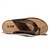 cheap Men&#039;s Slippers &amp; Flip-Flops-Men&#039;s Summer Casual Slippers &amp; Flip-Flops Leather Brown