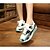 billige Sneakers til kvinner-Dame-Tyll PU-Flat hæl-Komfort Mary Jane-Treningssko-Fritid-Svart Blå Rosa