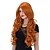 halpa Synteettiset trendikkäät peruukit-Synteettiset peruukit Kihara Peruukki Hyvin pitkä Oranssi Synteettiset hiukset Naisten Punainen