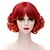 cheap Synthetic Trendy Wigs-Synthetic Wig With Bangs Wig Short Red Synthetic Hair Women‘s Red
