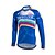 preiswerte Herrenbekleidungs-Sets-Fastcute Men&#039;s Long Sleeve Cycling Jersey with Tights Winter Fleece Coolmax® Lycra Blue Bike Clothing Suit Breathable 3D Pad Quick Dry Ultraviolet Resistant Reflective Strips Sports Classic Clothing