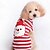 Χαμηλού Κόστους Ρούχα για σκύλους-Γάτα Σκύλος Πουλόβερ Ριγέ Χριστούγεννα Πρωτοχρονιά Χειμώνας Ρούχα για σκύλους Ρούχα κουταβιών Στολές για σκύλους Κόκκινο Στολές για κορίτσι και αγόρι σκυλί Μάλλινο XXS XS Τ M L XL
